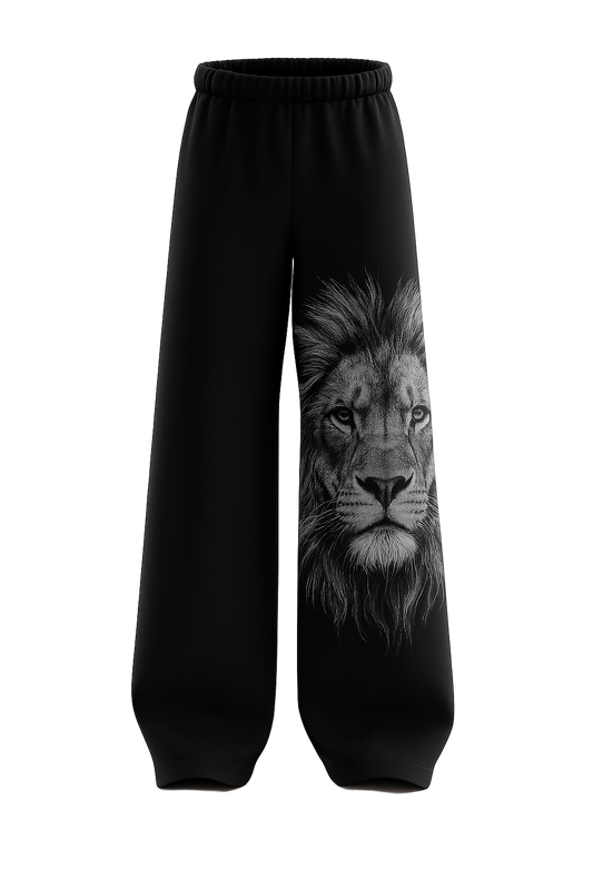 SHREEMSY King of Shadows Lion Sweatpants