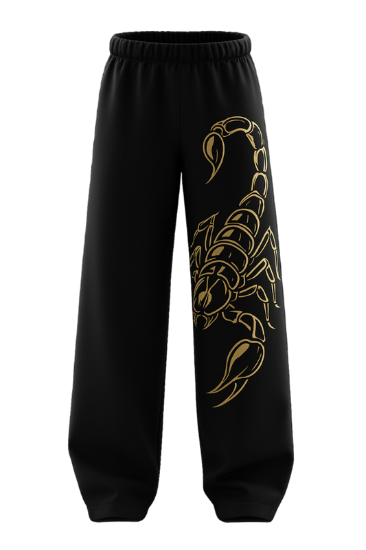 SHREEMSY Golden Scorpion Strike Sweatpants