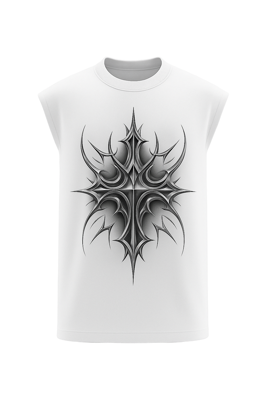 SHREEMSY “Sacred Spine” Chrome Emblem Vest