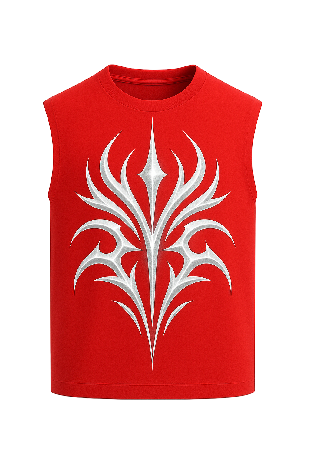 SHREEMSY Silver Tribal Flame Vest