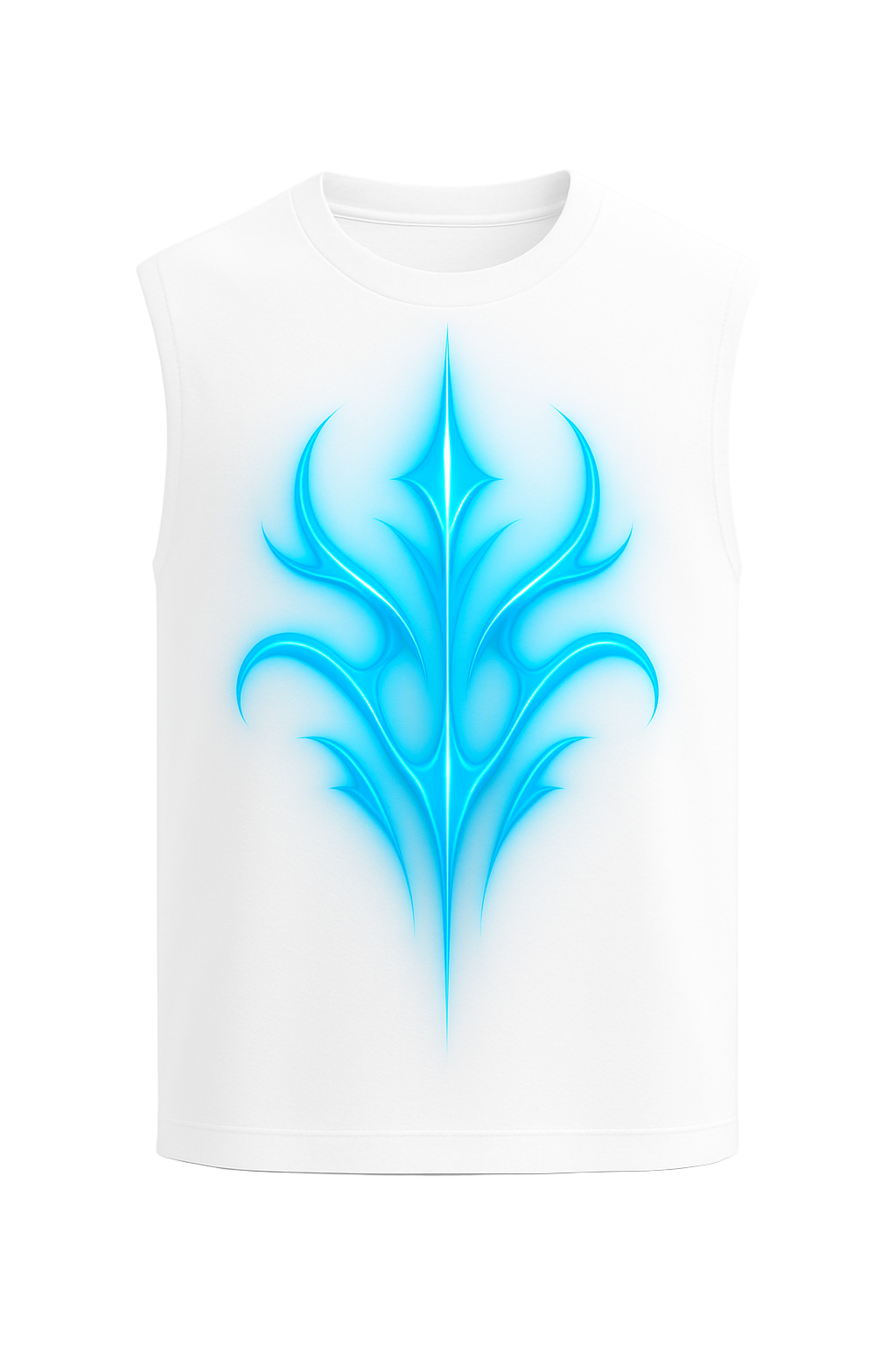 SHREEMSY “Neon Seraph” Blue Luminescent Emblem Vest