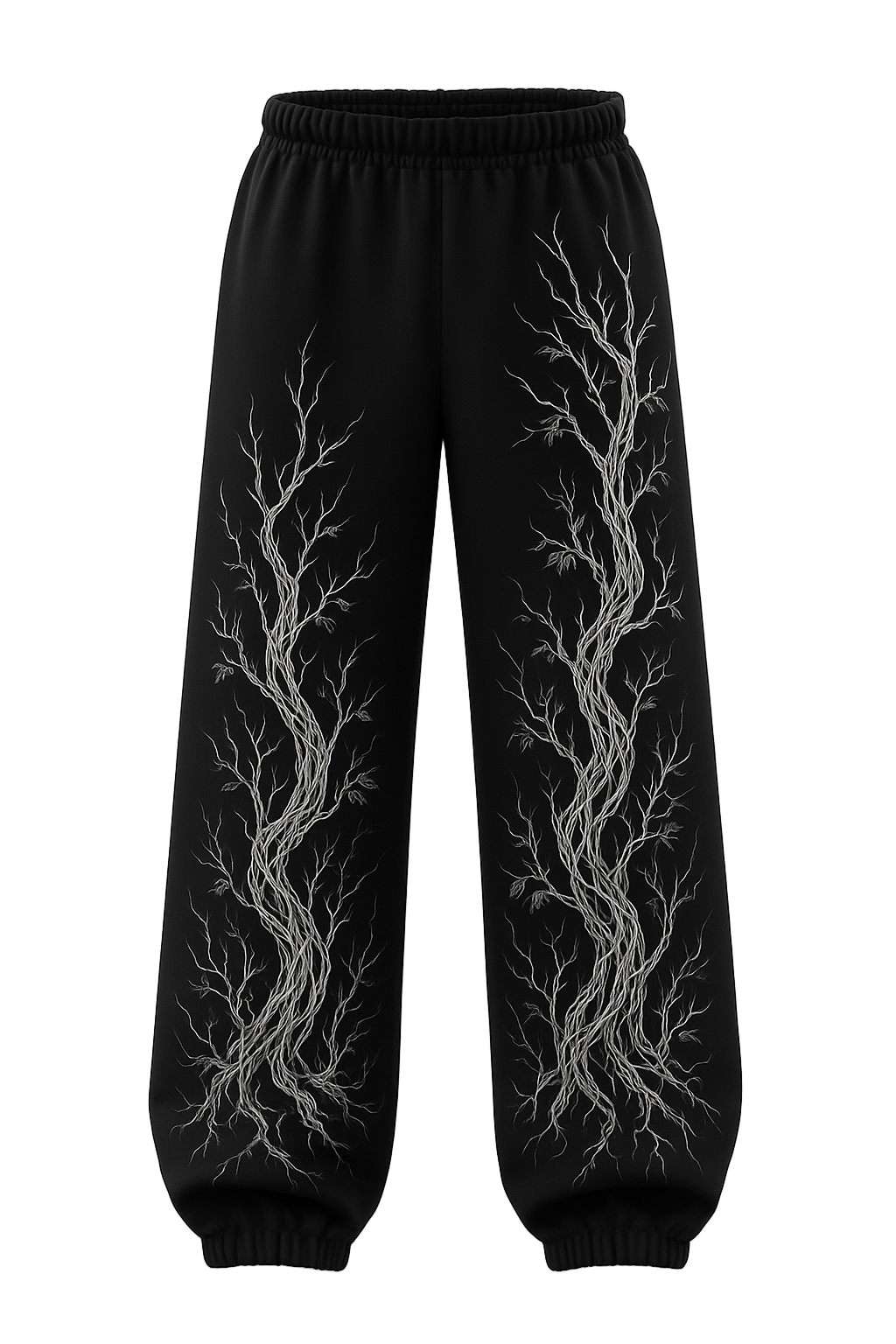 SHREEMSY Black Veinroot Sweatpants