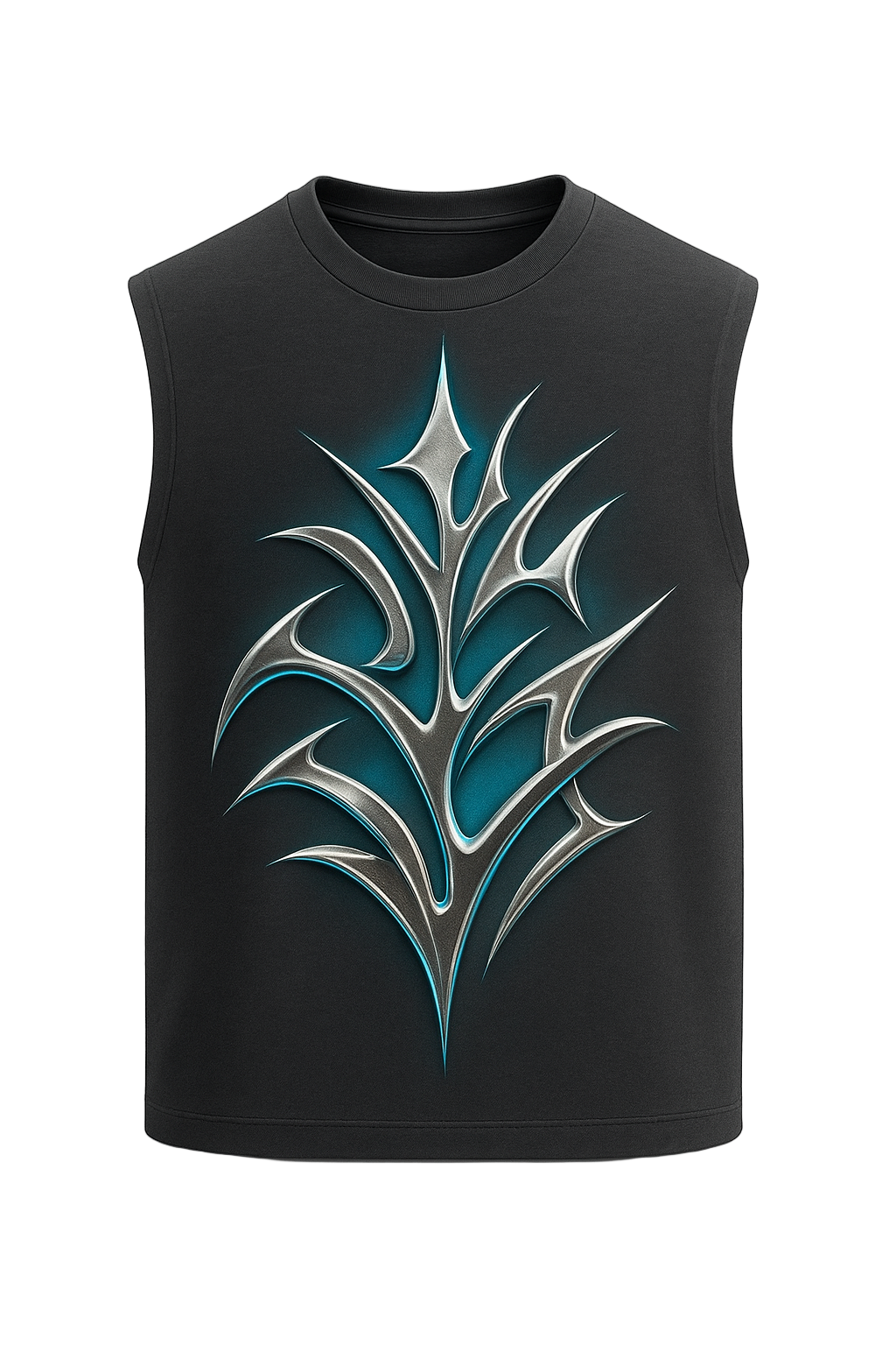 SHREEMSY “Aqua Chrome Tribal” Vest